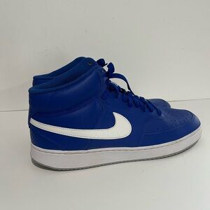 Nike Court Vision Mid Hyper Blue Size 11.5 #CD5466-400 EUC